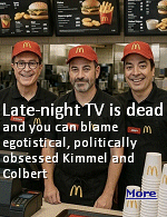 Late-night TV is well and truly dead - at the hands of the hosts themselves. Their weapon? Their own blind rage at half the country. Hosts like Jimmy Kimmel and Stephen Colbert have deluded themselves into thinking that their mandate is to save democracy with one-sided political rants, rather than serving up breezy topical humor to send Americans to their nightly slumber.